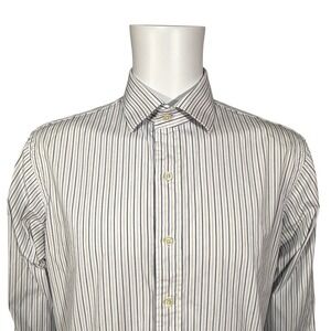 Polo Ralph Lauren Regent Custom Fit Mens Striped Dress‎ Shirt Size L(16 1/2)
